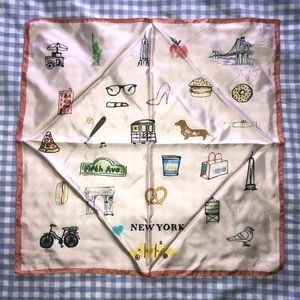 J. Crew Silk New York Scarf